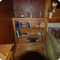 Reclaimed oak bookcase